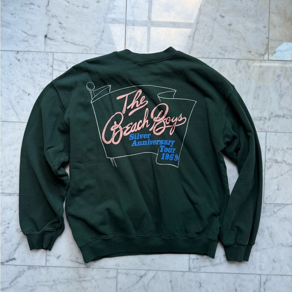 Daydreamer Dark Green Beach Boys Crewneck Sweater - Picture 3 of 4